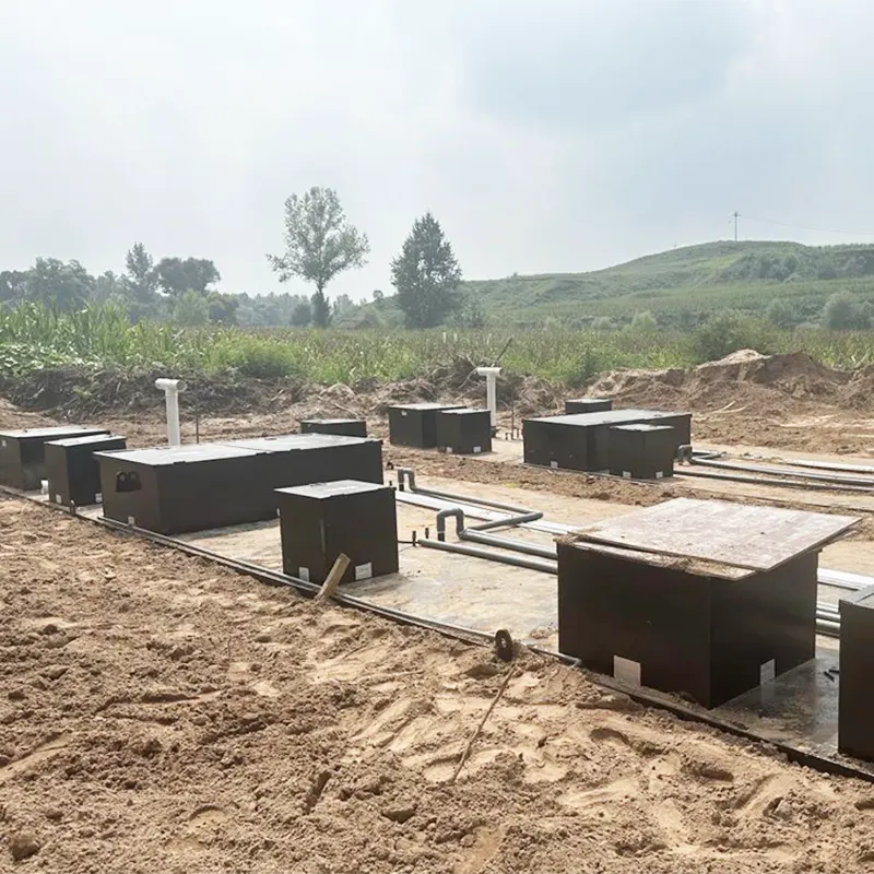 ایستگاه تصفیه متمرکز فاضلاب خانگی در مقیاس بزرگ