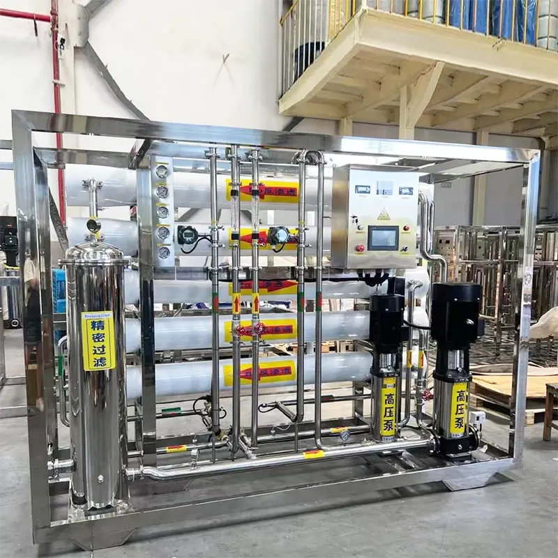 سطح 2 تجهیزات اسمز معکوس آب خالص برای صنایع غذایی